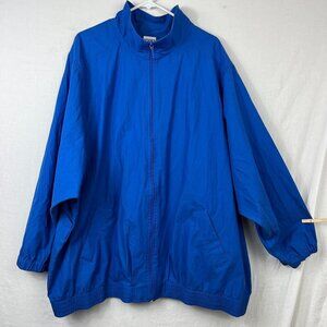 Vintage 90s Koret Oversized Baggy Windbreaker Womens 3X Plus Size Pleated Bright